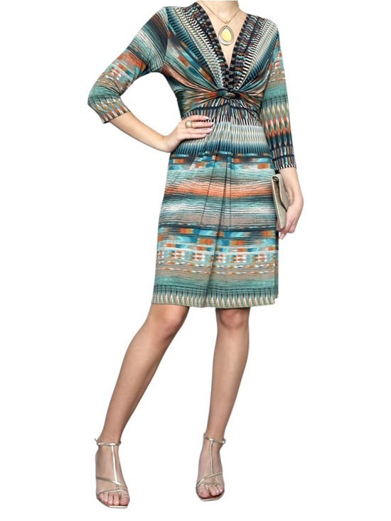 Ilse Jacobsen Dresses & Skirts - Ilse Jacobsen • Y2K Jersey Geometric Print Dress